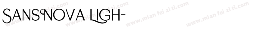 SansNova Ligh字体转换